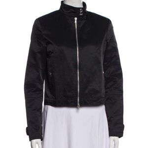 Theory Black Biker Jacket Size Small